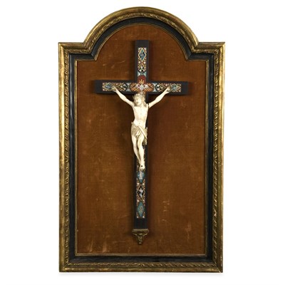 Lot 221 - Continental Carved Ivory Figure of Christ...