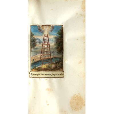 Lot 241 - [MANUSCRIPT] Une choix de 102 emblemes sur...