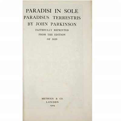 Lot 244 - PARKINSON, JOHN Paradisi in sole paradisus...