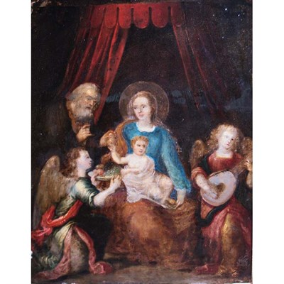 Lot 54 - Continental School 18th Century Holy Family...