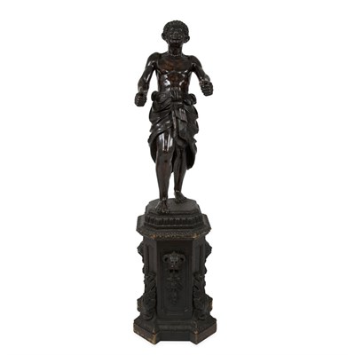 Lot 77 - Carved and Stained Wood Figure of a Blackamoor...