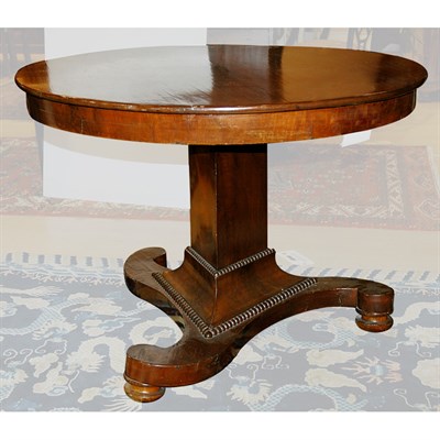 Lot 124 - Continental Neoclassical Style Mahogany Center...