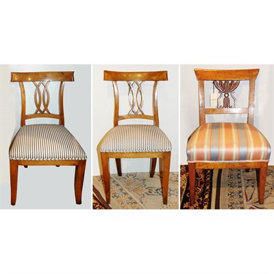 Lot 289 - Pair of Biedermeier Style Side Chairs;...