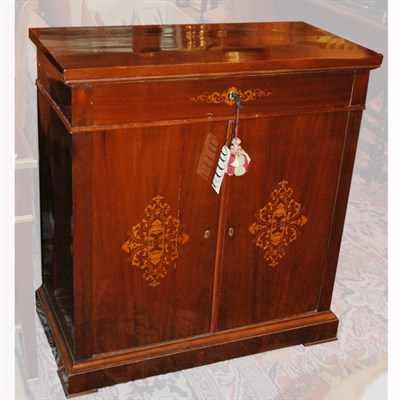 Lot 263 - Biedermeier Style Mahogany Side Cabinet Height...