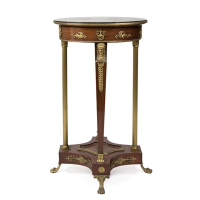 Lot 329A - Empire Style Gilt-Metal Mounted Mahogany...