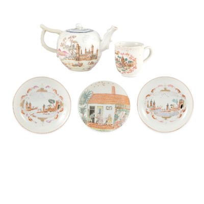 Lot 121 - Chinese Export Famille Rose Porcelain Teapot...