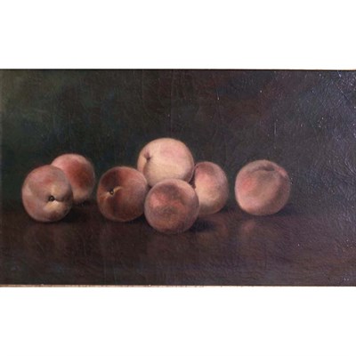 Lot 26 - American School 19th/20th century Peaches Oil...