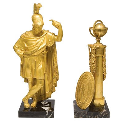 Lot 503 - Empire Gilt-Bronze Figure of a Warrior First...