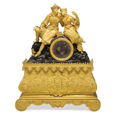 Lot 528 - Louis Philippe Gilt and Patinated-Bronze...