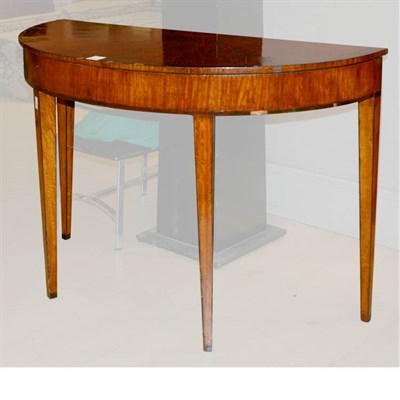 Lot 359 - George III Rosewood Banded Satinwood Console...