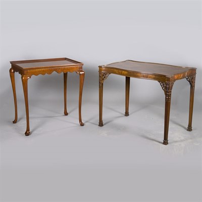 Lot 250 - Queen Anne Style Mahogany Tea Table Height 28...