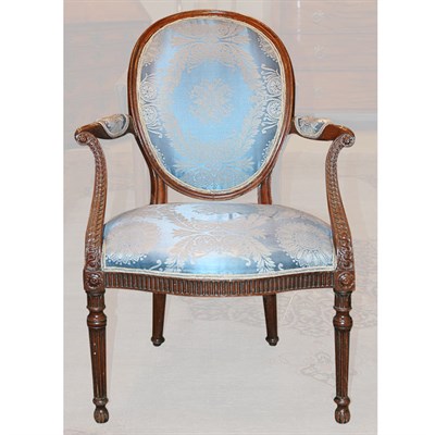 Lot 463 - George III Mahogany Armchair Circa 1780 The...