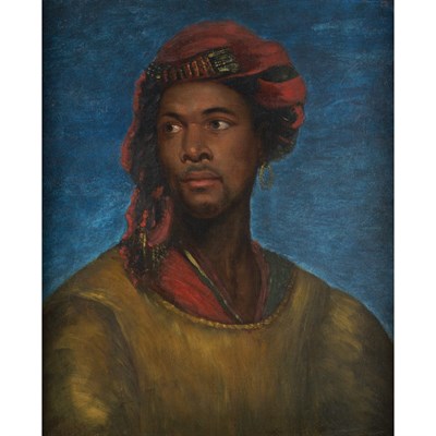 Lot 1 - School of Horace Vernet Portrait of a Moor...