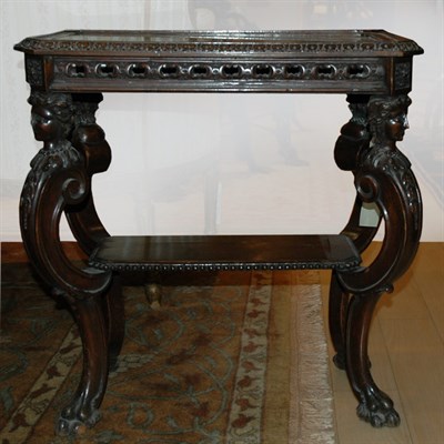 Lot 166 - Victorian Inlaid Walnut Low Table 19th Century...
