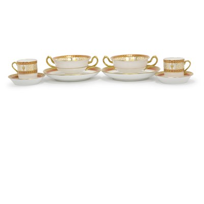 Lot 389 - Set of Twelve Ginori Sorbet Bowls and Saucers;...