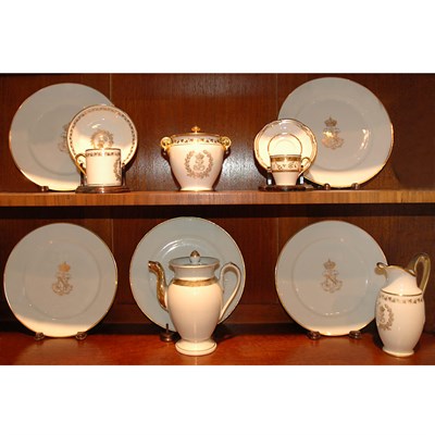 Lot 361 - Assembled Sevres Gilt Decorated Porcelain...