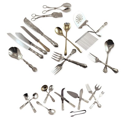 Lot 331 - Group of Sterling and Silver Plated Flatware...