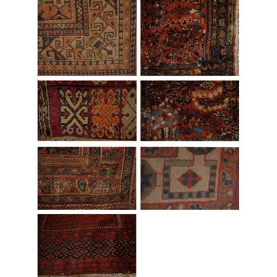 Lot 543 - Group of Seven Rugs Comprising a Moroccan Rug,...