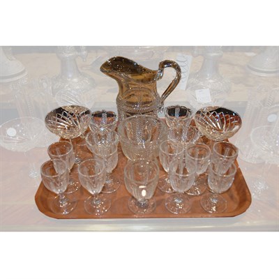 Lot 459 - Assembled Set of Pressed Glass Articles...