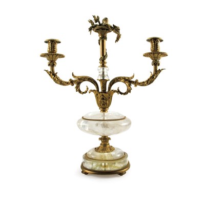 Lot 213 - Pair of Louis XVI Style Gilt-Bronze and Rock...