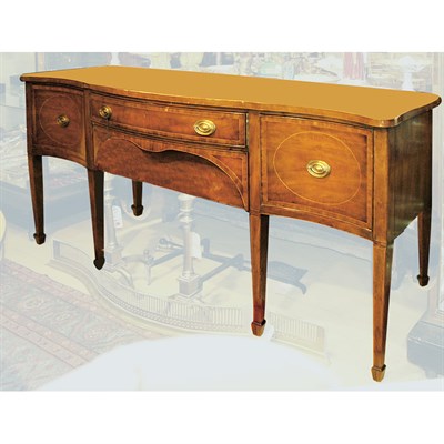 Lot 216 - George III Style Mahogany Sideboard Height 39...