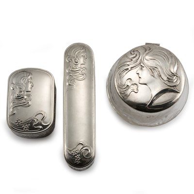 Lot 188 - WMF Plated Metal and Glass Lady's Partial...