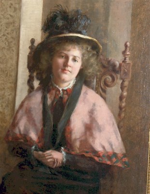 Lot 19 - Maria R. Dixon American, d. 1896 Portrait of a...
