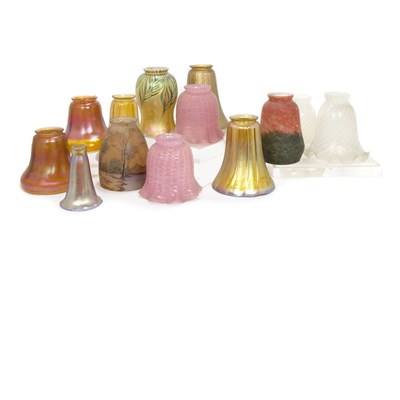 Lot 442 - Miscellaneous Group of Art Glass Shades...