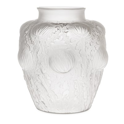 Lot 382 - Lalique Molded Glass Domremy Vase Marcilhac no....