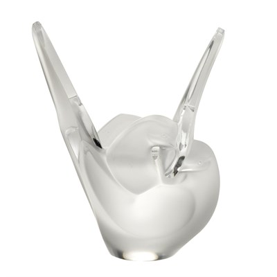 Lot 379 - Lalique Molded Glass Sylvie Vase Modern In...