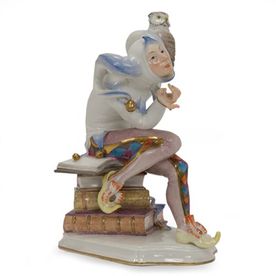 Lot 84 - Meissen Porcelain Figure of a Jester Circa...