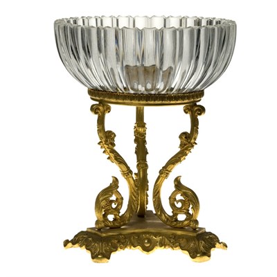Lot 119 - Louis XVI Style Gilt-Metal and Cut Glass...
