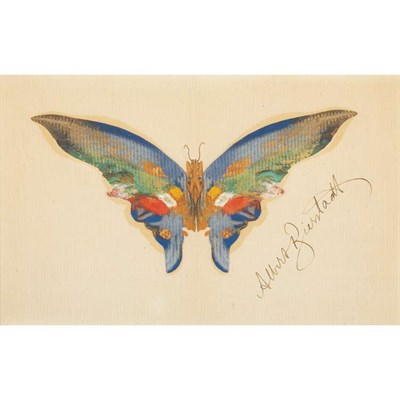 Lot 161 - Albert Bierstadt American, 1830-1902 Butterfly...