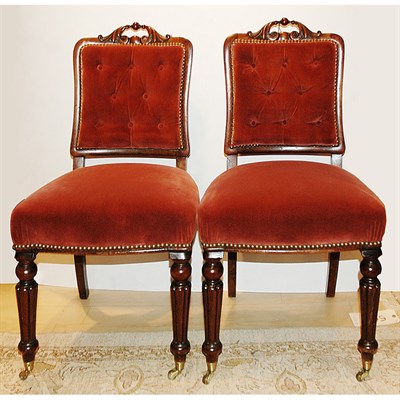 Lot 355 - Set of Six William IV Mahogany Dining Chairs