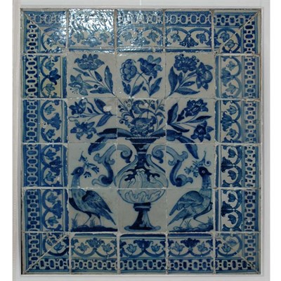 Lot 227 - Delft Blue and White Tile Picture