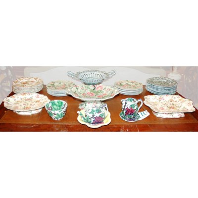 Lot 282 - Group of Three English Partial Dessert...
