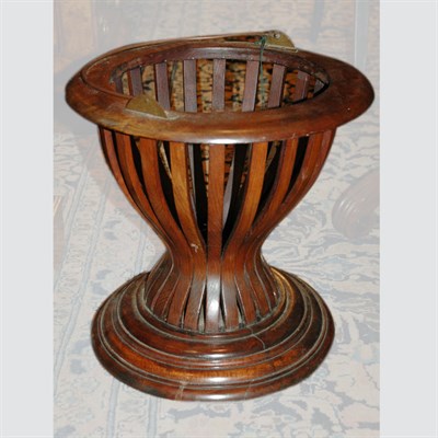 Lot 526 - Continental Walnut Bucket Height 13 1/2 inches,...