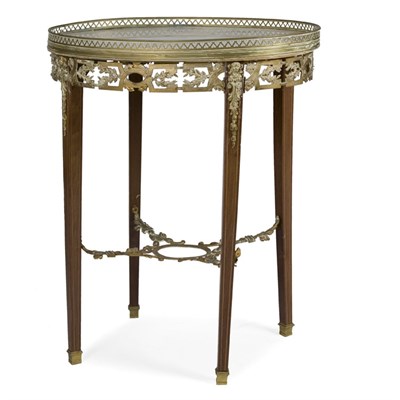 Lot 241 - Louis XVI Style Metal Mounted Stained Wood...
