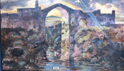 Lot 7 - Eugene G. Berman American, 1899-1972 Landscape...