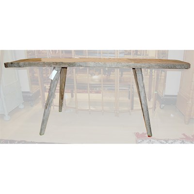 Lot 140 - Rustic Pine Plank Table Height 31 inches,...