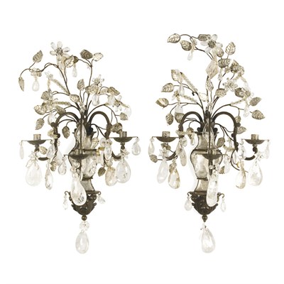 Lot 512 - Pair of Neoclassical Style Rock Crystal and...