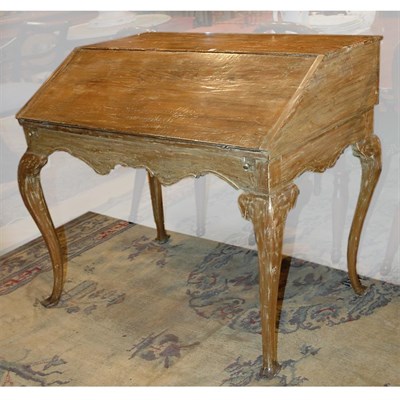 Lot 291 - Provincial Louis XV Style Pine Desk Height 37...