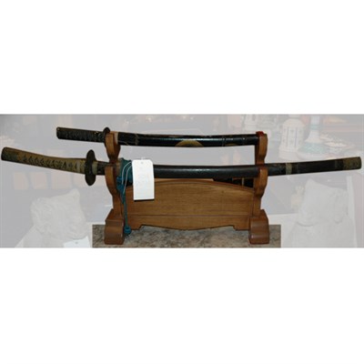Lot 185 - Two Japanese Swords Comprising a Katana and a...