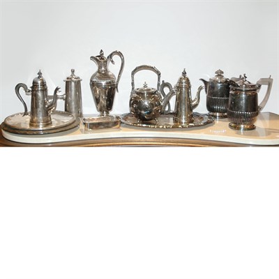 Lot 342 - Group of Eleven Silver Plated Articles...