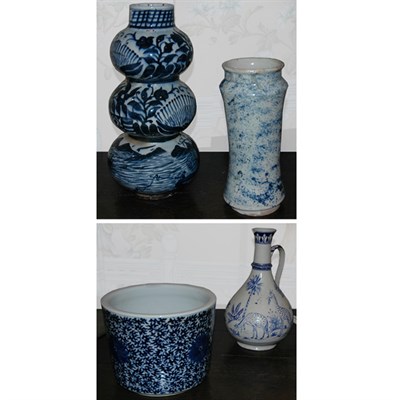 Lot 233 - Group of Four Blue and White Porcelain...