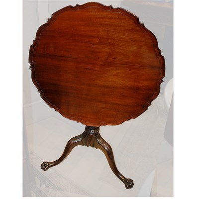 Lot 172 - George III Mahogany Tilt-Top Table Possibly...