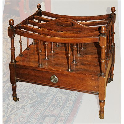 Lot 479 - Regency Style Mahogany Canterbury Height 19...