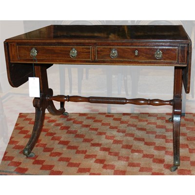 Lot 257 - Regency Mahogany Sofa Table Height 27 1/2...