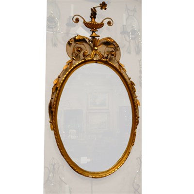 Lot 436 - Georgian Style Rococo Gilt-Wood Mirror Height...