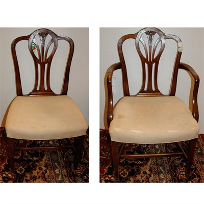 Lot 287 - Set of Six George III Style Mahogany Dining...